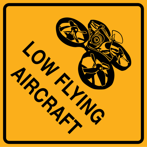 Low Flying Aircraft Sticker