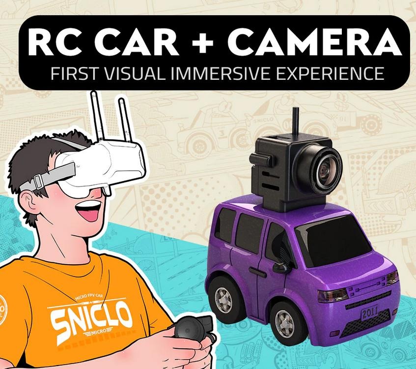 SNT SA6 1:100 2011 Atom-Q Series FPV Car - Tiny Whoop