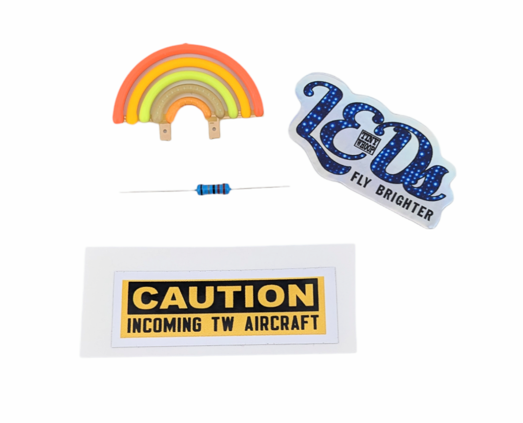 Rainbow Filament COB LED with resistor for 1s voltage