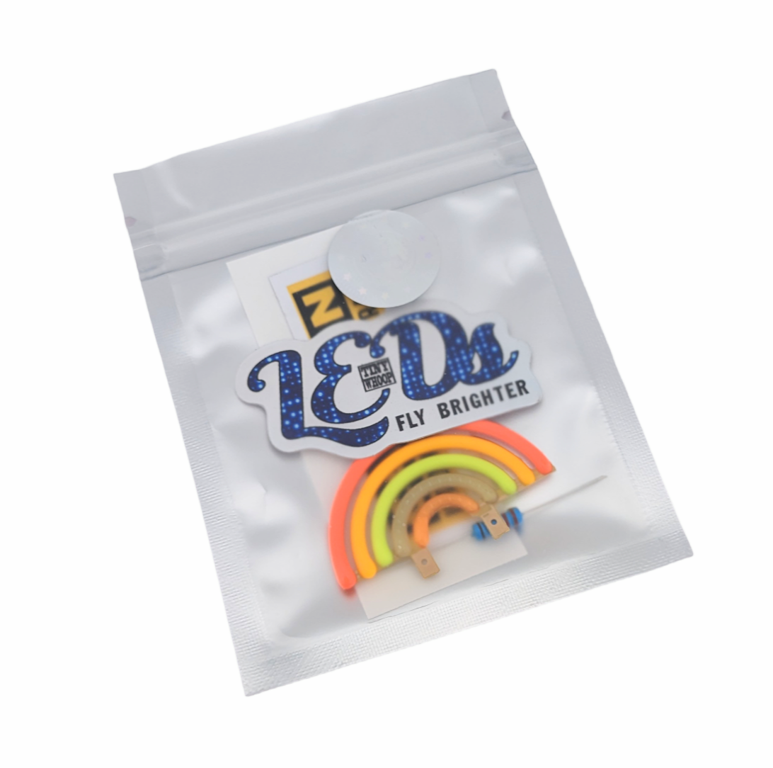Rainbow Filament COB LED with resistor for 1s voltage