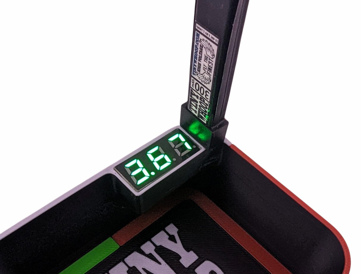 Tiny Whoop Juice Box - Battery Storage and Voltage Checker