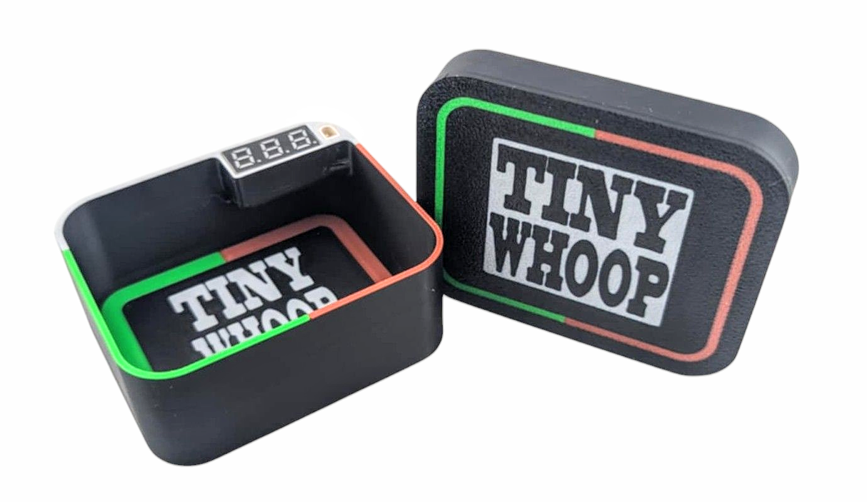 Tiny Whoop Juice Box - Battery Storage and Voltage Checker