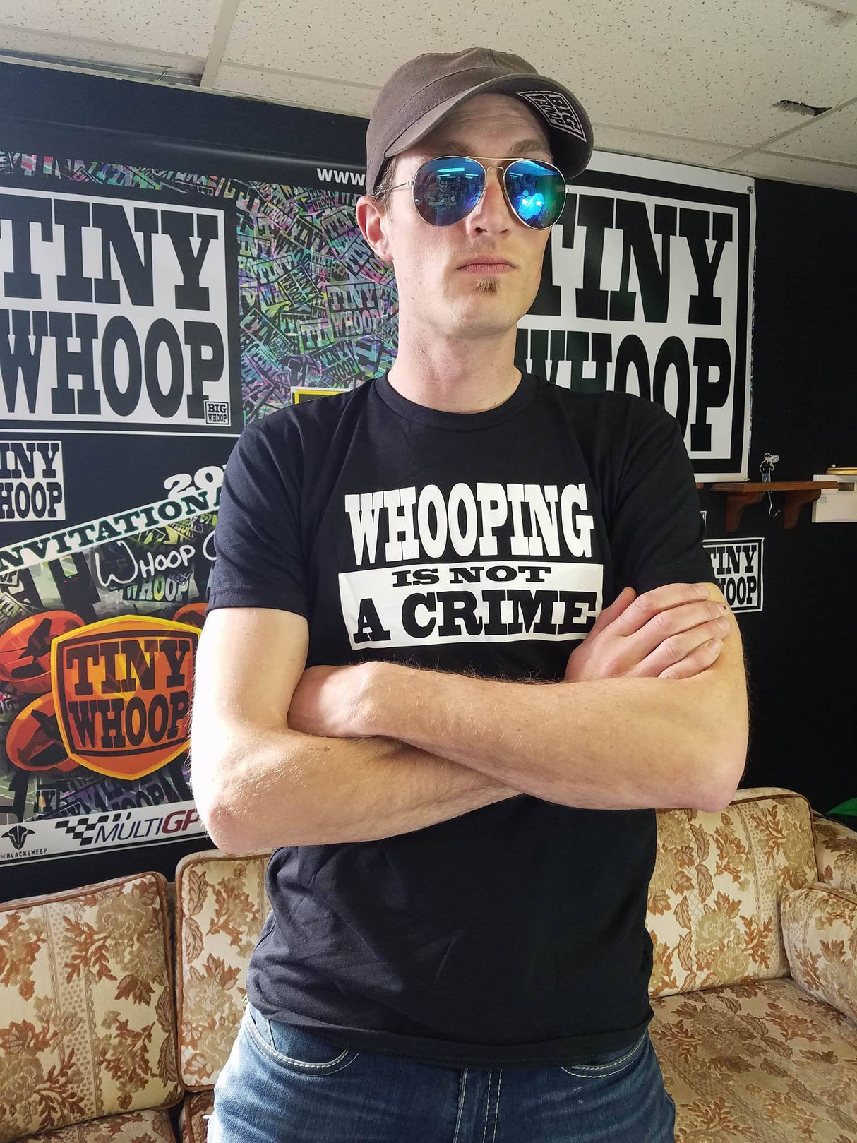 T-Shirt - WHOOPING IS NOT A CRIME - Tiny Whoop