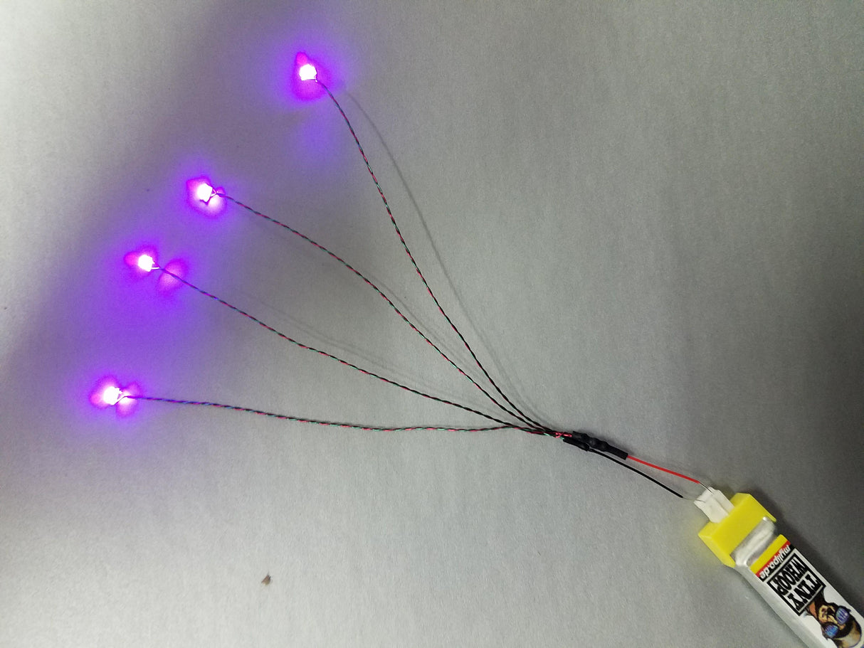 4 LED Harness of Tiny Whoop LEDs - Tiny Whoop