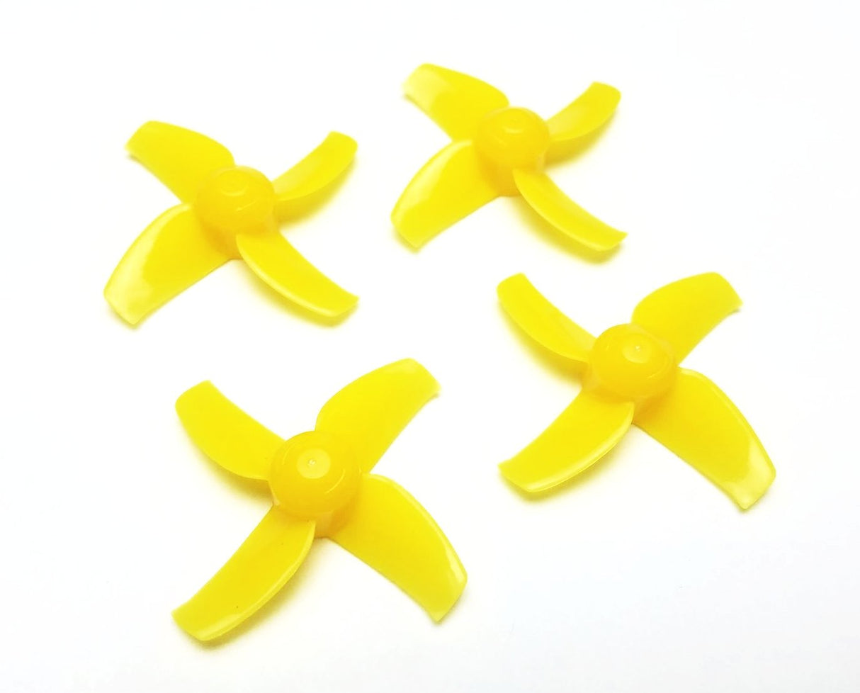 Yellow 4-Blade Props - 40mm - Tiny Whoop