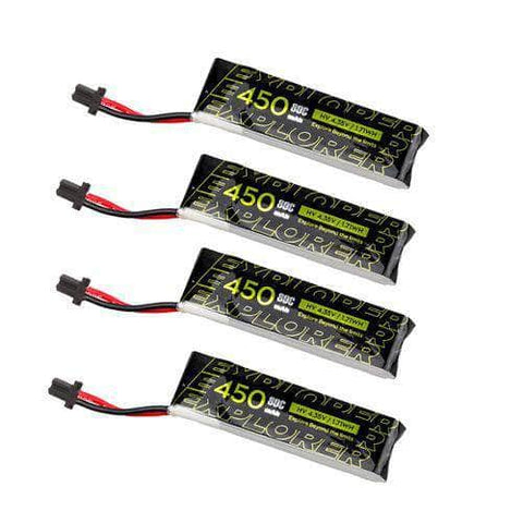 Flywoo Explorer 1S 450mAh HV V2 Battery (4 pcs) - A30 connector