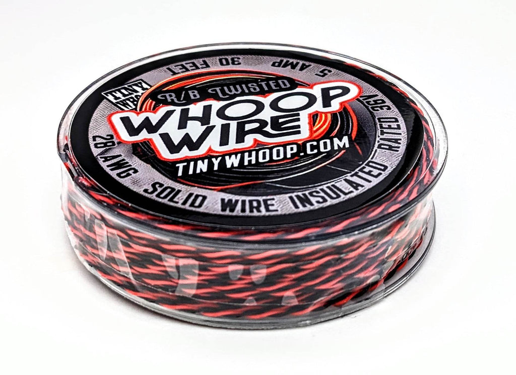 Wire Hop Whoop Wire - 28AWG 30Ft Red/Black Twisted – Tiny Whoop