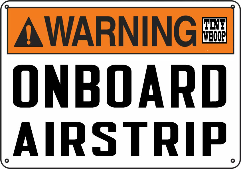 Tiny Whoop Onboard Airstrip - Sticker