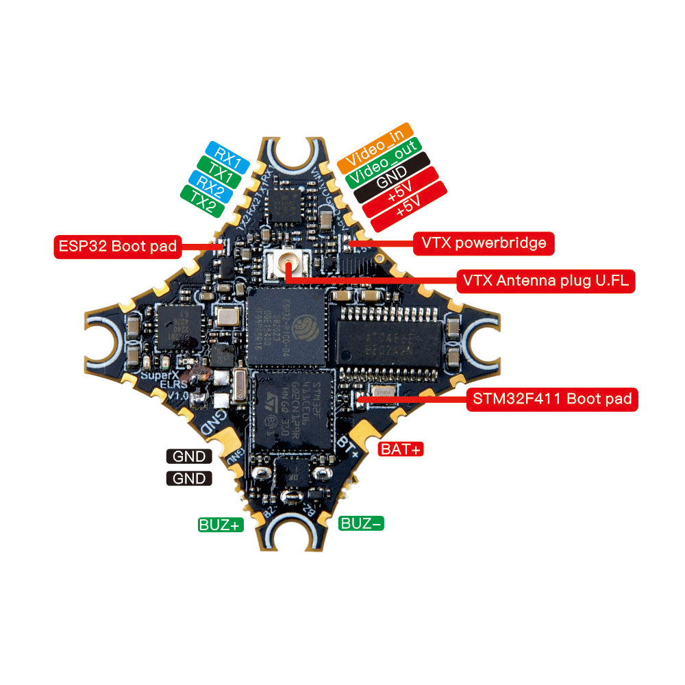 SuperX - ELRS Analog FC with Integrated VTX – Tiny Whoop