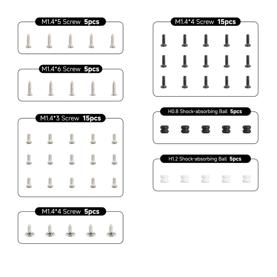 BetaFPV Hardware Set for Air65 / Air75 / Meteor65PRO and 75PRO