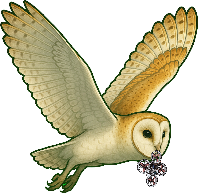 Barn Owl Attack Sticker