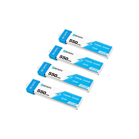 BetaFPV 1S 550mAh HV Battery (4pcs) - BT2.0 connector