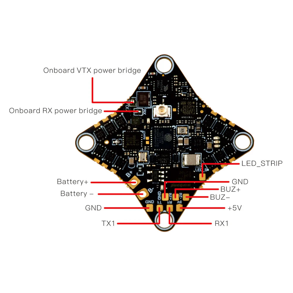 HappyModel Crazy G473 V1.0 AIO 5in1 Flight Controller 2025