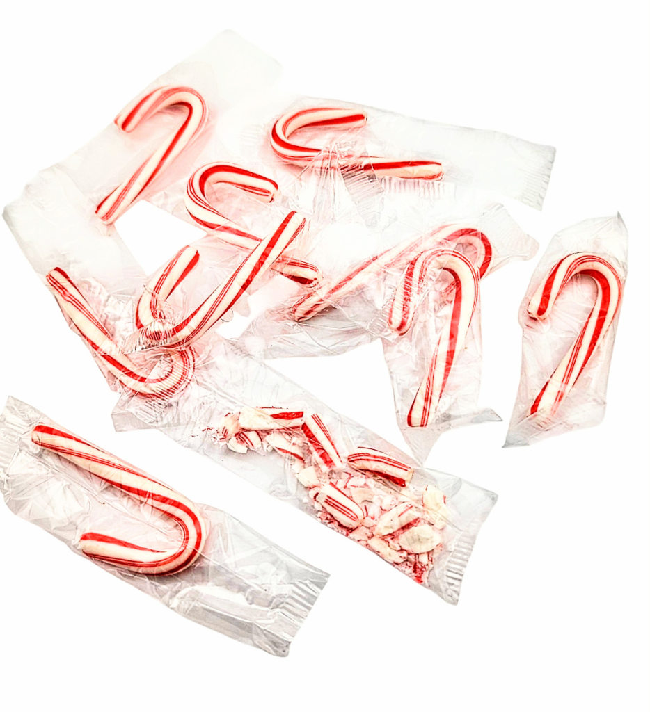 Like nine or ten, or maby some more candy canes!