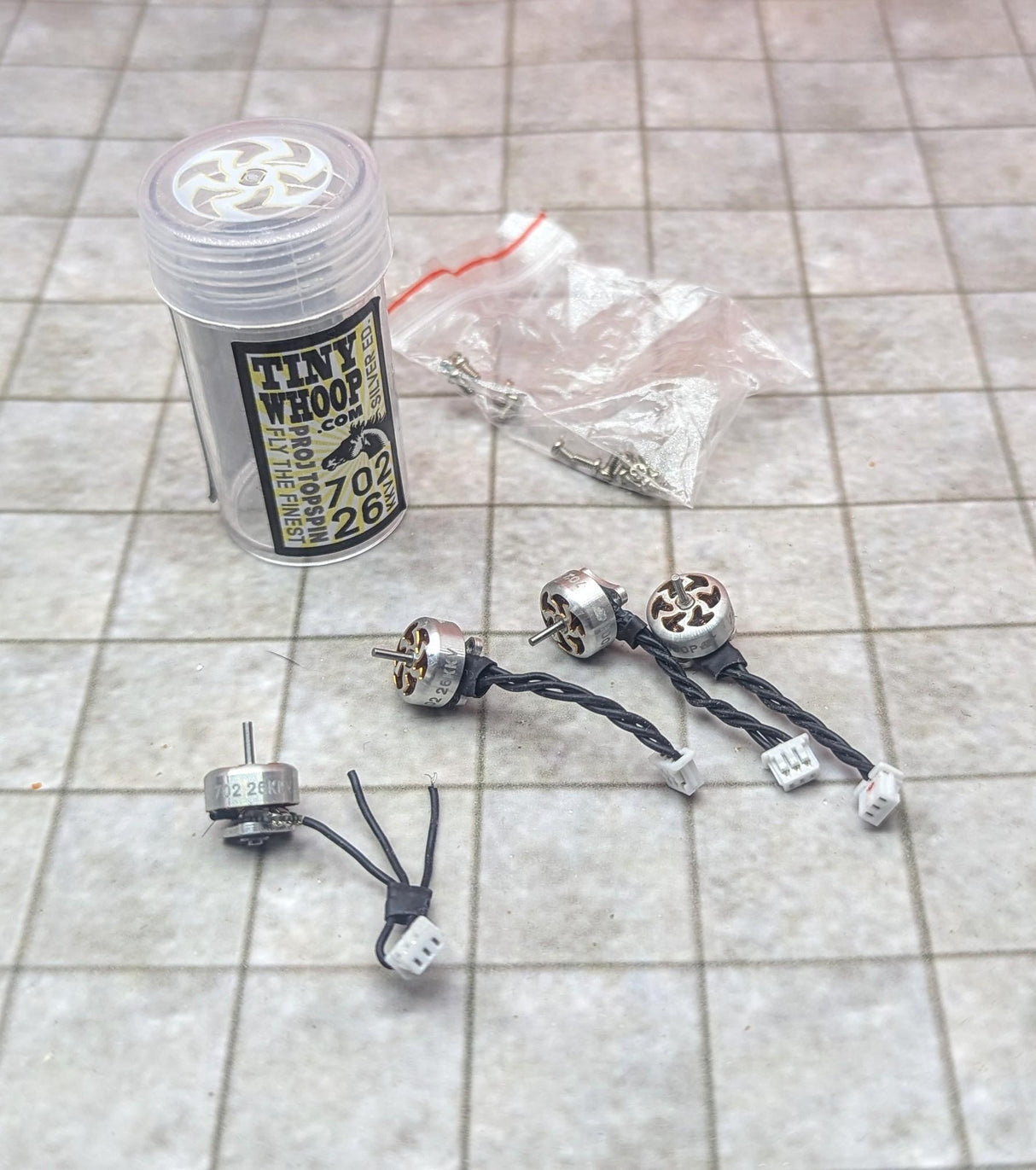 702 26000kv Silver Project Topspin Motors with broken motor wires