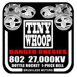 802 27000kv Tiny Whoop DANGER Onesies Brushless Motors - Bottle Rockets