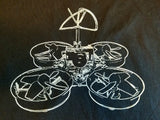 T-Shirt - White TW1 Outline - Tiny Whoop