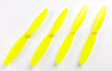 Gemfan 65mm Yellow PC Unbreakable Bibladed Props (1mm Shaft) - Tiny Whoop