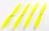 Gemfan 65mm Yellow PC Unbreakable Bibladed Props (1mm Shaft) - Tiny Whoop