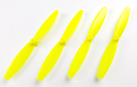Gemfan 65mm Yellow PC Unbreakable Bibladed Props (1mm Shaft) - Tiny Whoop