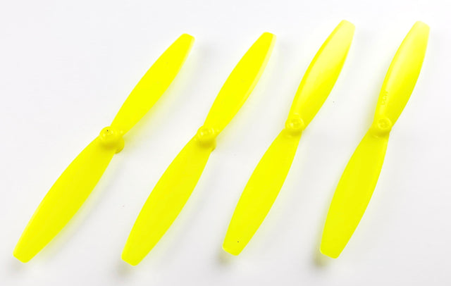 Gemfan 65mm Yellow PC Unbreakable Bibladed Props (1mm Shaft) - Tiny Whoop