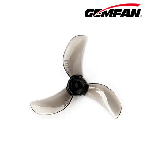 Gemfan 1208 Triblade 31mm 1.5mm shaft *2023* Clear Grey