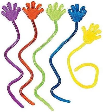 Oh hey by the way want a free sticky hand toy?