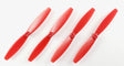Gemfan RED 65mm Biblade Props (.8mm) ABS - Tiny Whoop