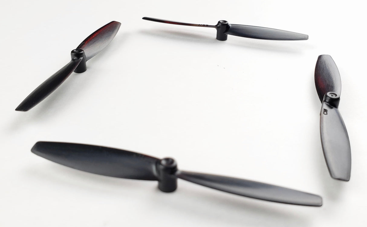 Gemfan Black 65mm BiBlade Props (1mm Shaft) ABS - Tiny Whoop