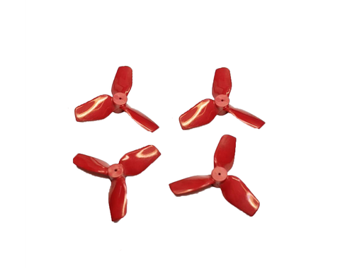 HQ Prop 31mm 3-Bladed 1mm Shaft - Solid Red