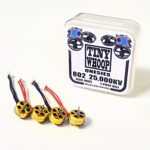 802 25,000kv Tiny Whoop Onesies Brushless Micro Motors - Zeus Juice